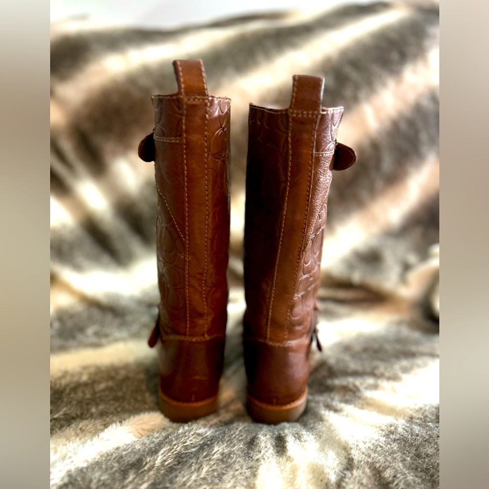 Coach Virginia Women's Brown Tall Boots, Size 7 - Picture 10 of 16